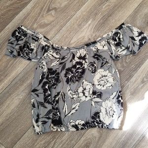 Amuse Society off the shoulder crop top